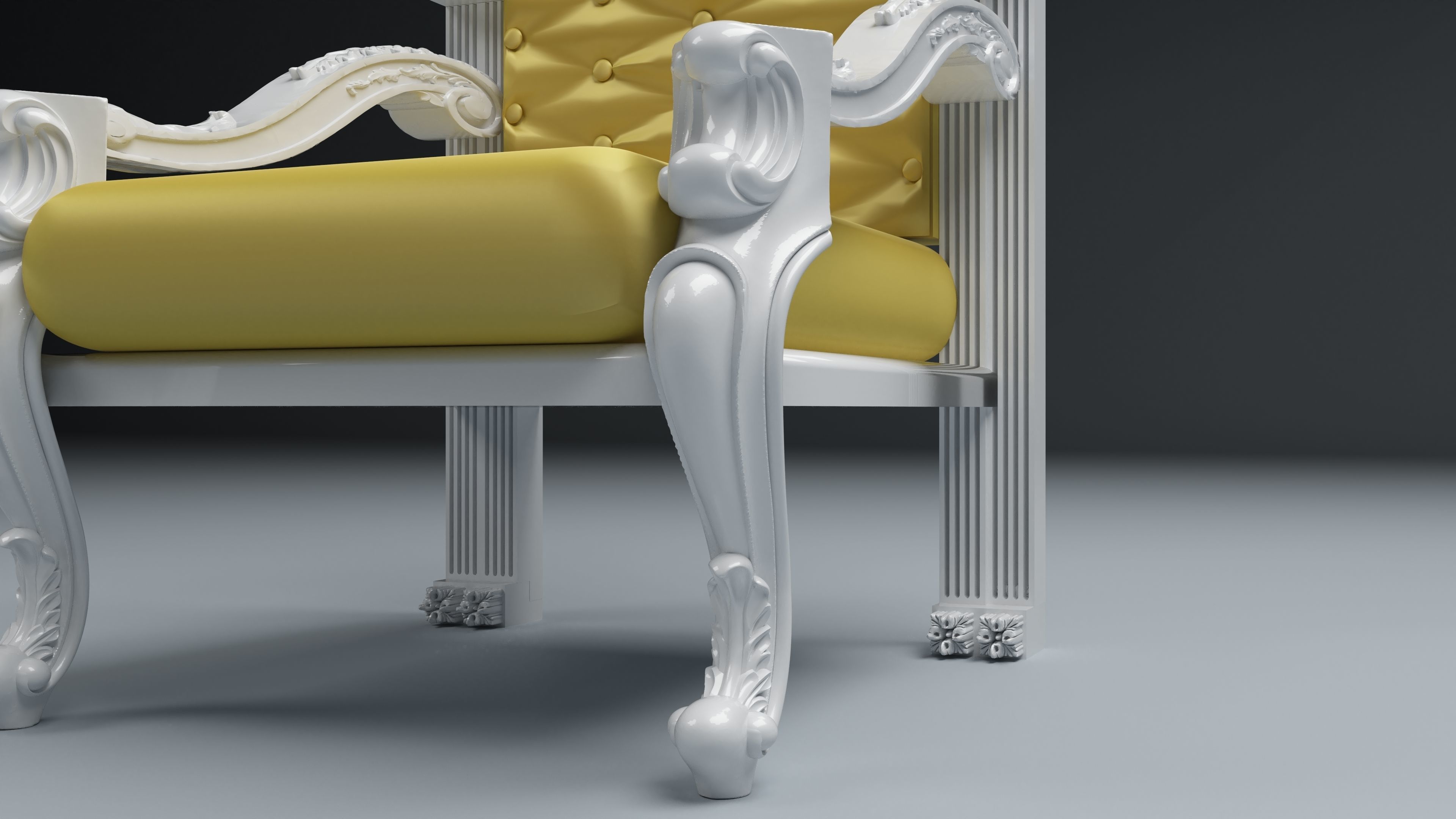 King Throne 4 - 4K 3D model_1