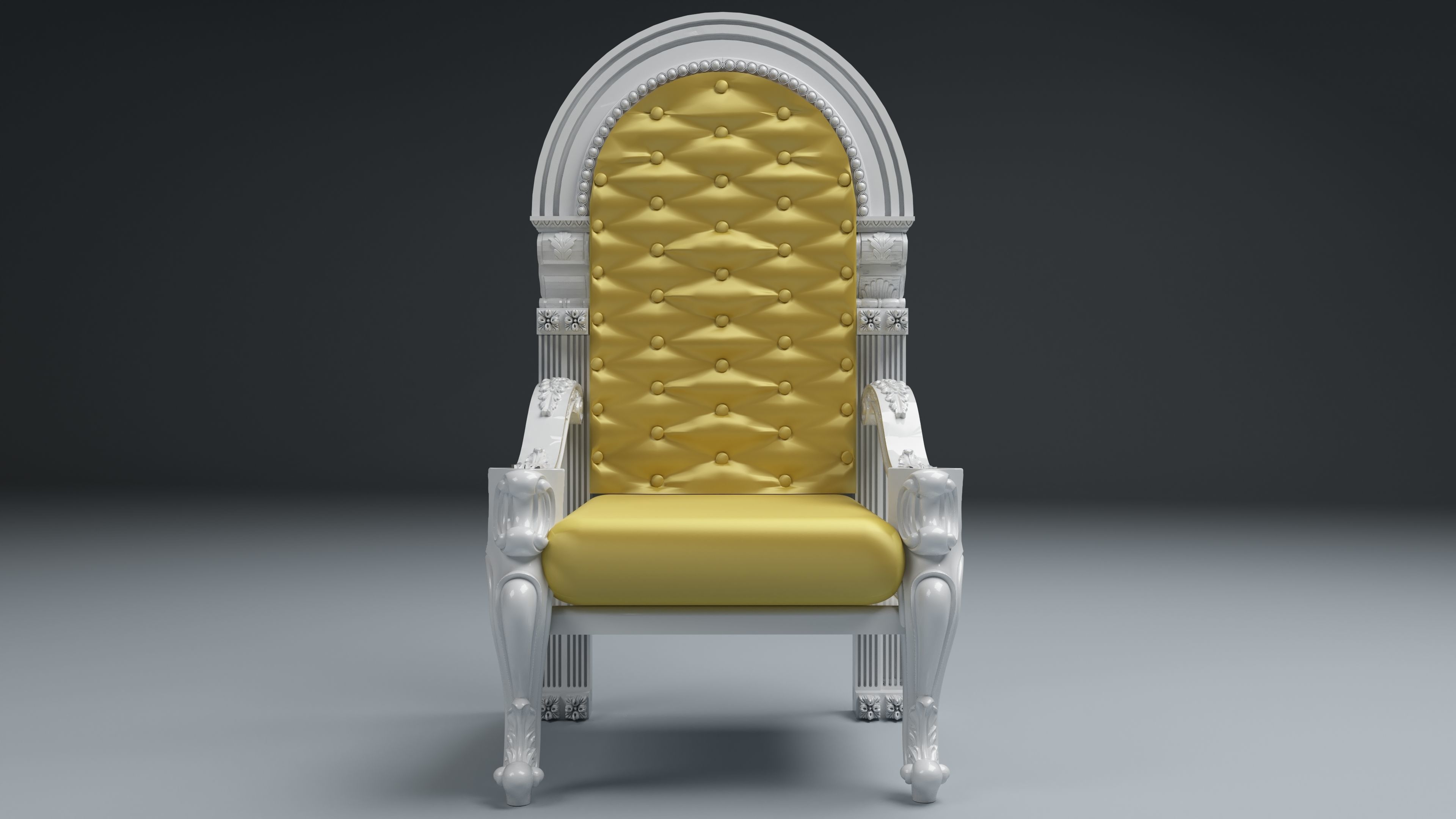 King Throne 4 - 4K 3D model_2