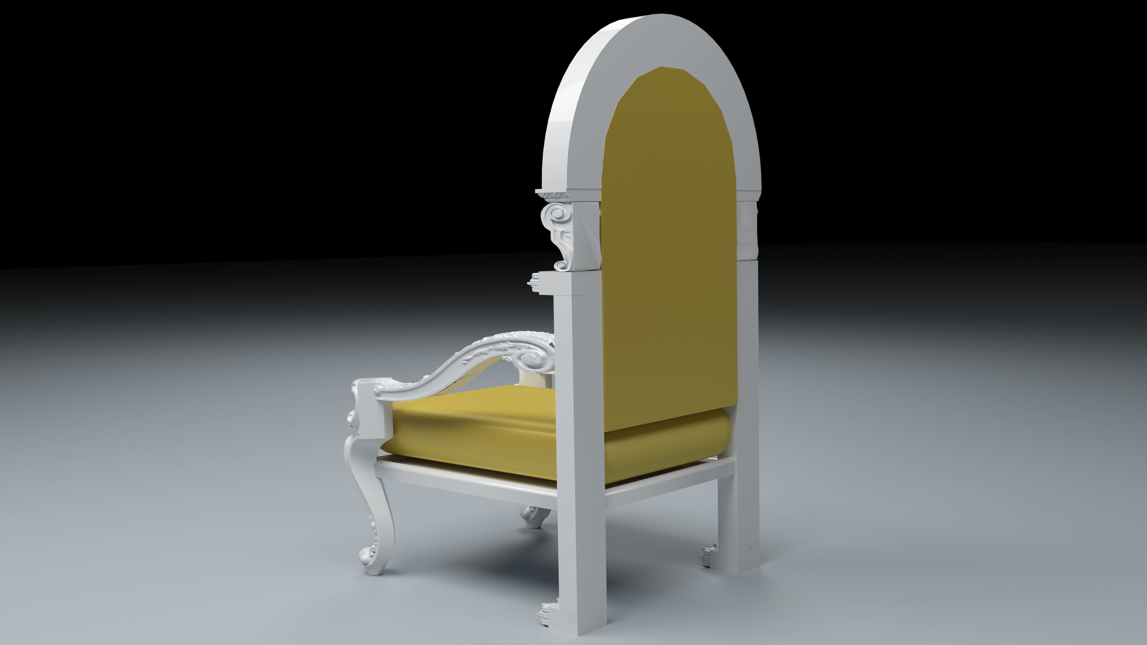 King Throne 4 - 4K 3D model_4