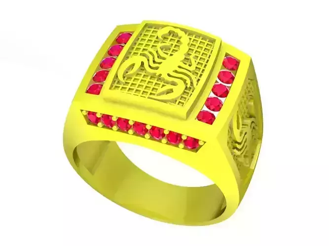 6685 Scorpion Diamond Men ring