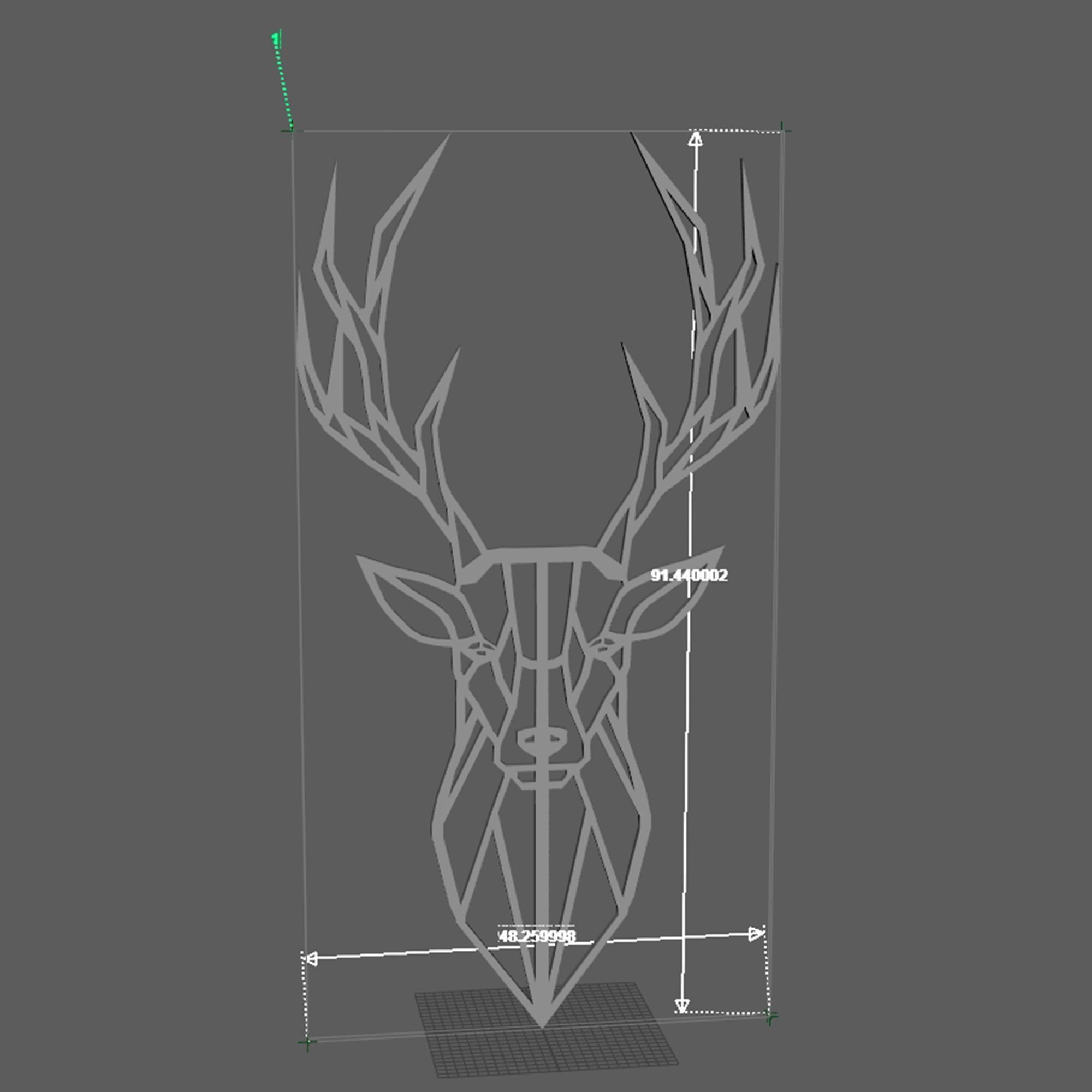 Decoration item 4 Low-poly 3D model_5