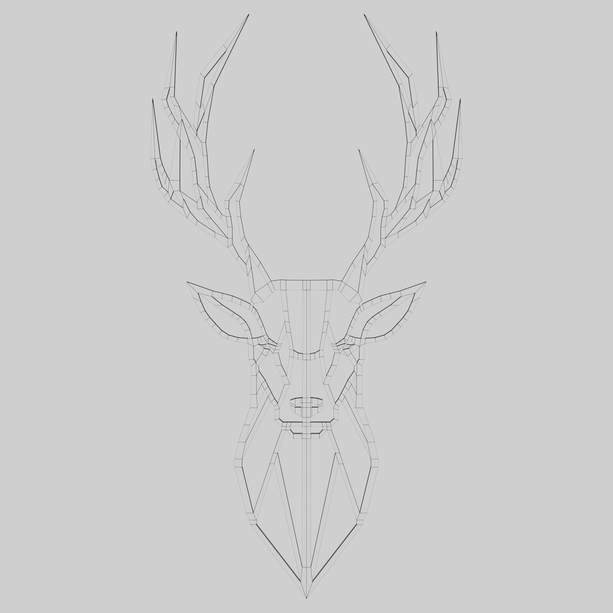 Decoration item 4 Low-poly 3D model_4