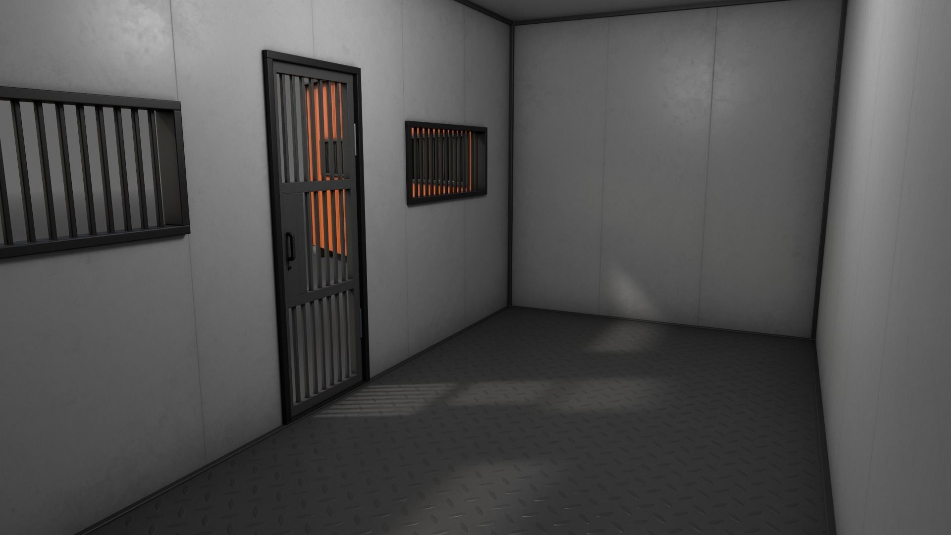 PBR Shed House C 20ft V3 Low-poly 3D model_13