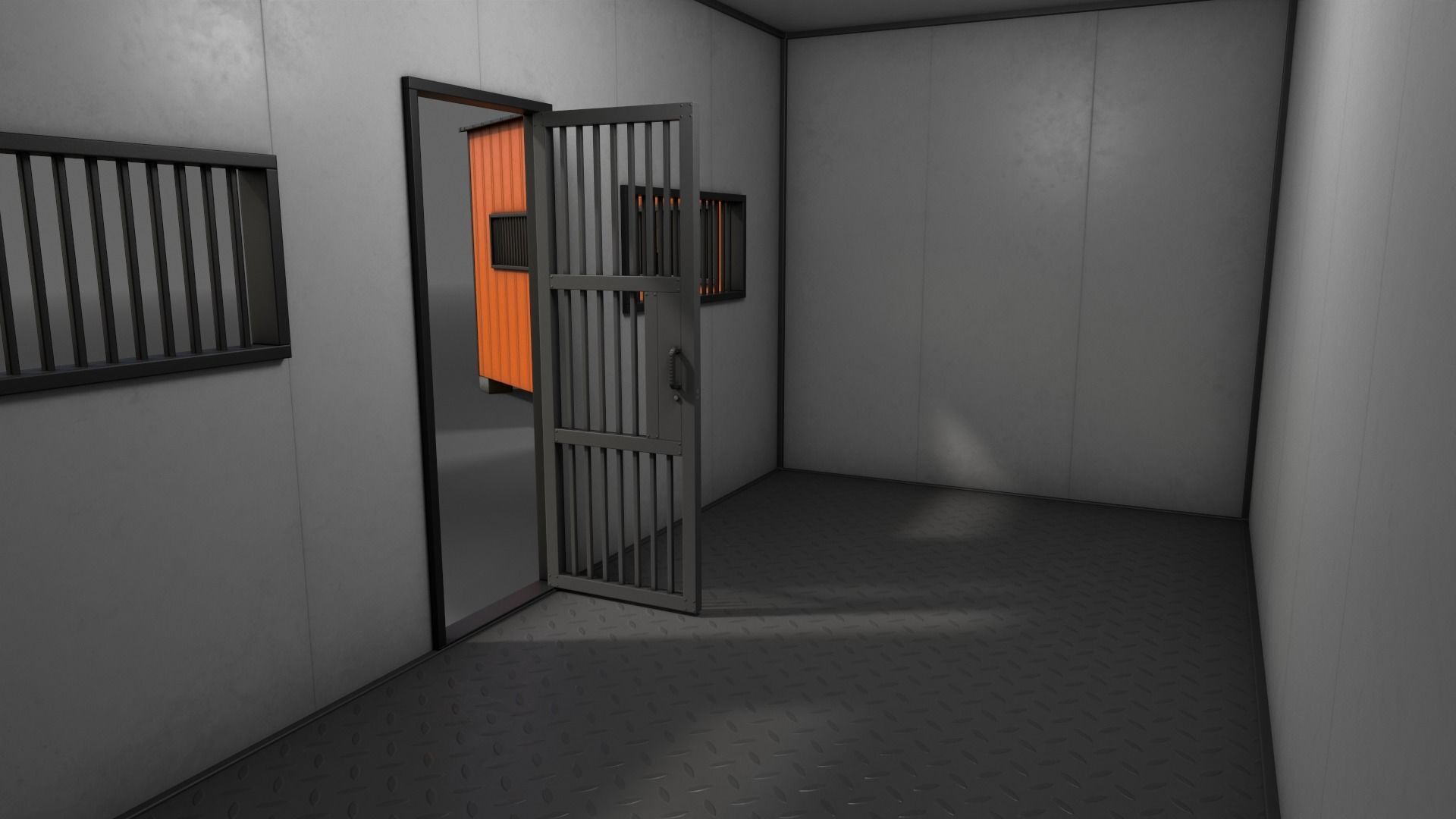 PBR Shed House C 20ft V3 Low-poly 3D model_14