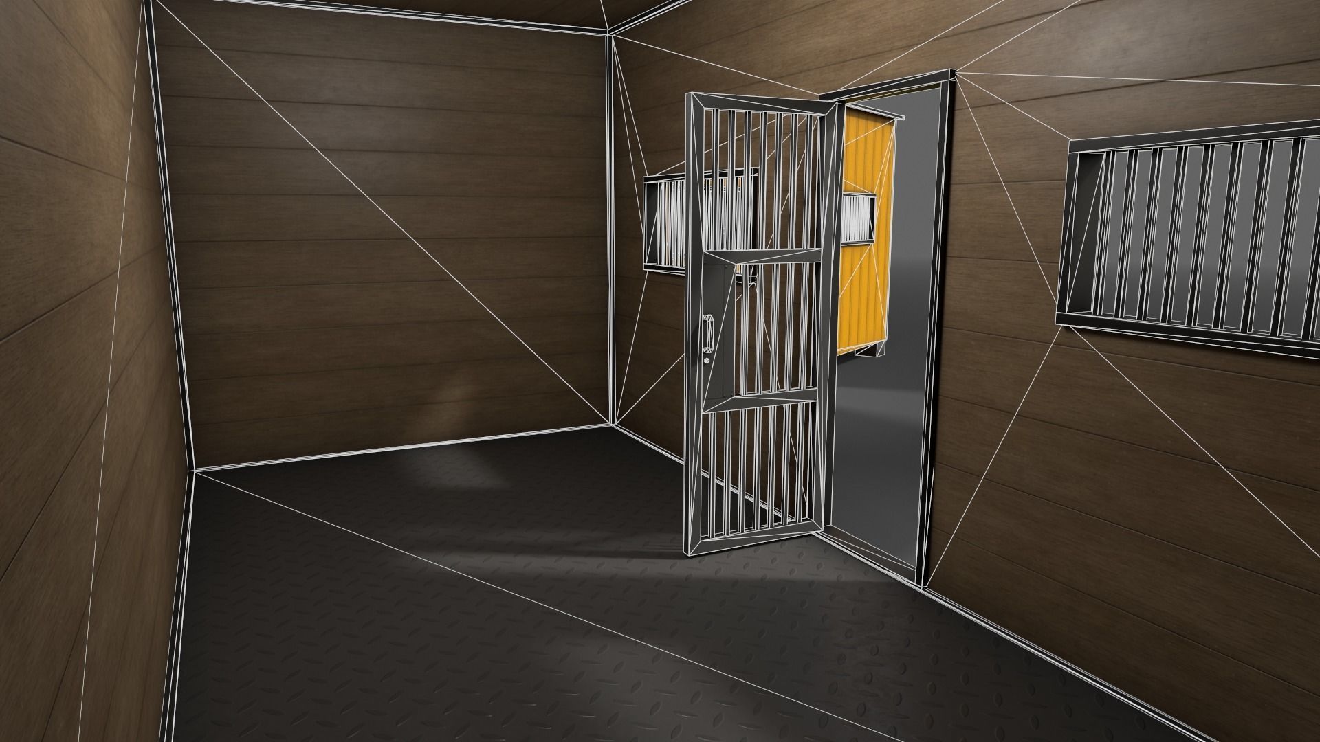 PBR Shed House C 20ft V3 Low-poly 3D model_18