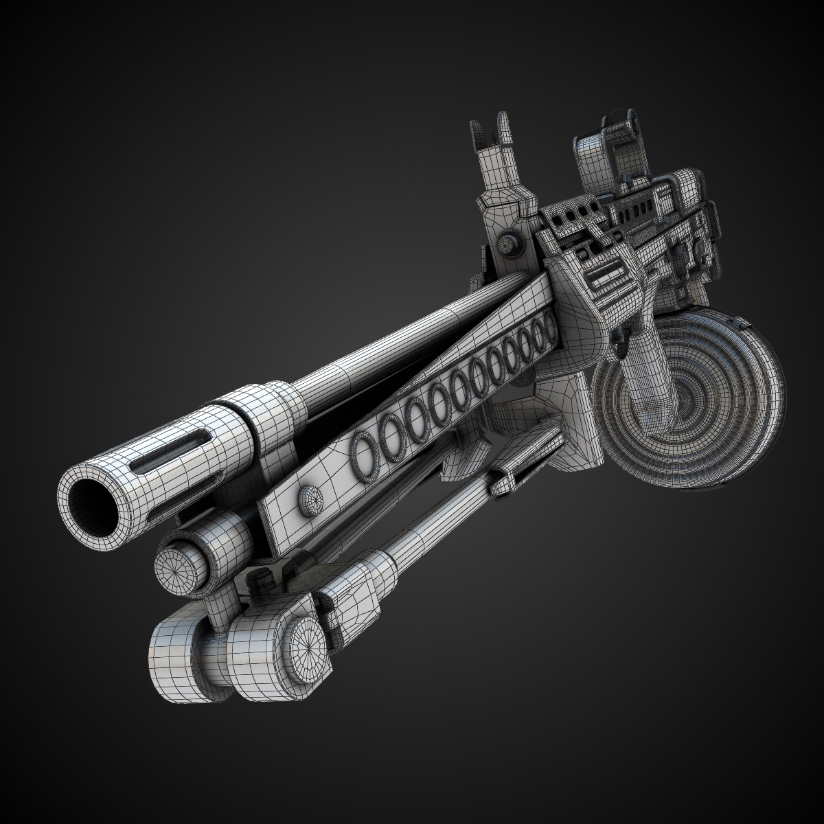 SA80 Machine gun Hi-Res 3D model_6