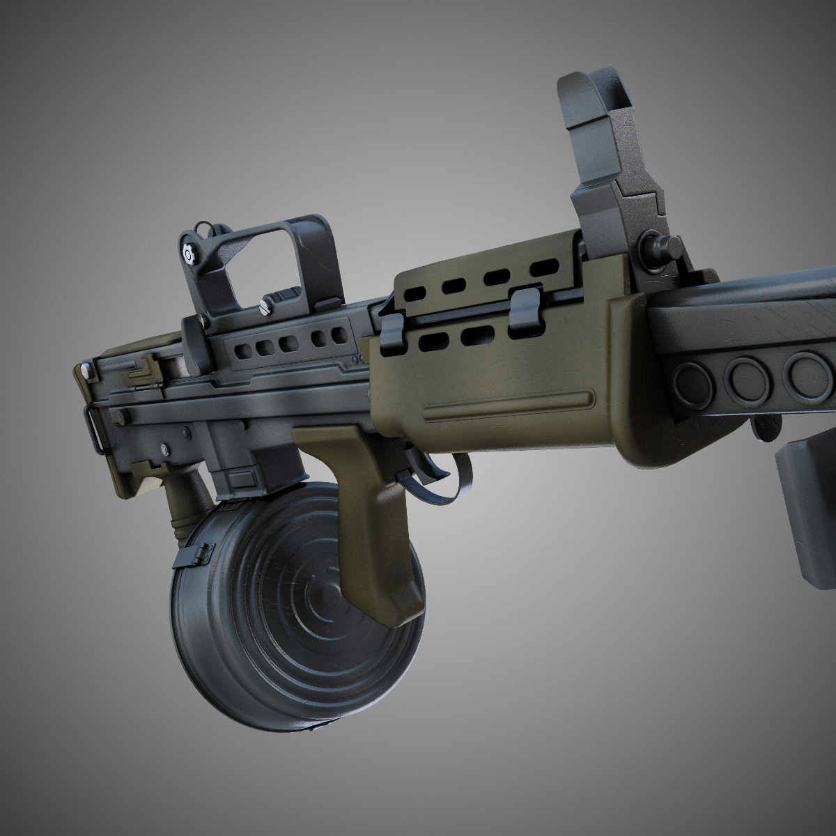 SA80 Machine gun Hi-Res 3D model_3