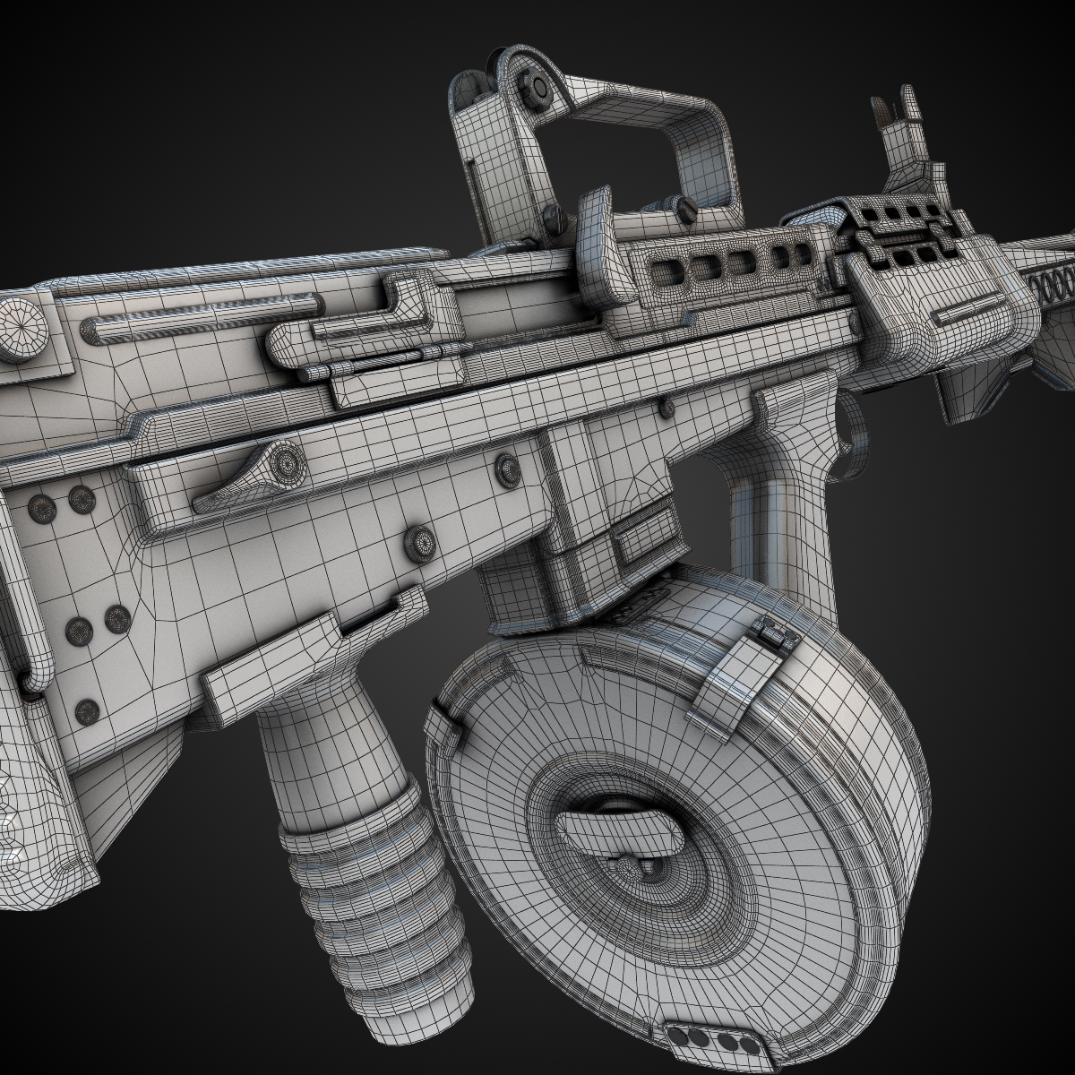 SA80 Machine gun Hi-Res 3D model_9