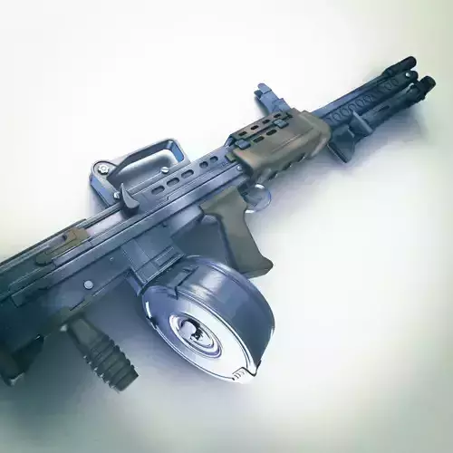 SA80 Machine gun Hi-Res 3D model