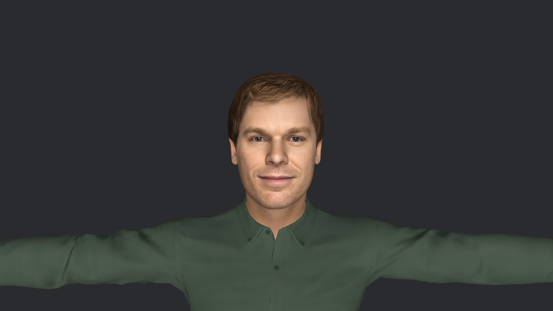Morgan Hyper Model Dexter Morgan Hyper Realistic Full Body Rigged Character 3D model ...