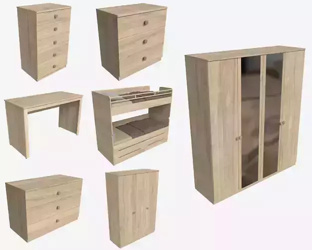 Wooden Children Furniture Collection 