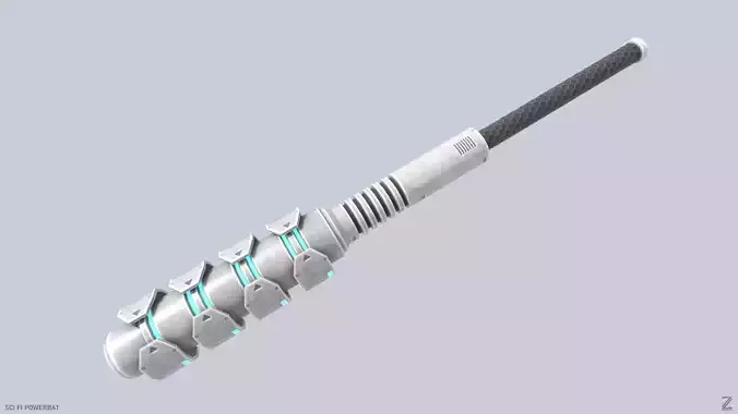 Scifi Powerbat Low-poly 3D model