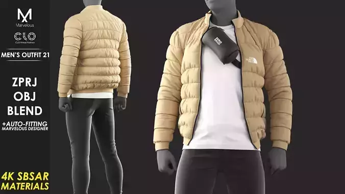 Mens Outfit 21 - Marvelous Designer
