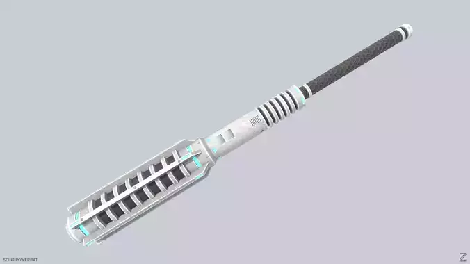 Scifi Powerbat Low-poly 3D model