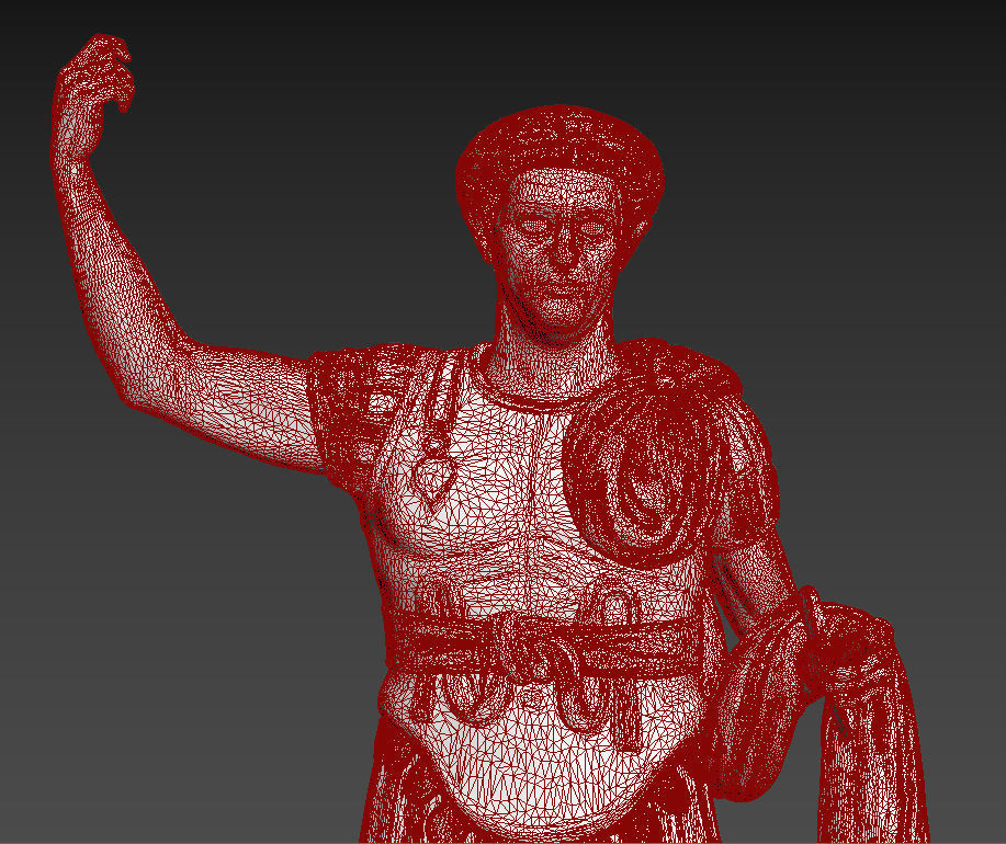 Statua di costantino 3D model_4