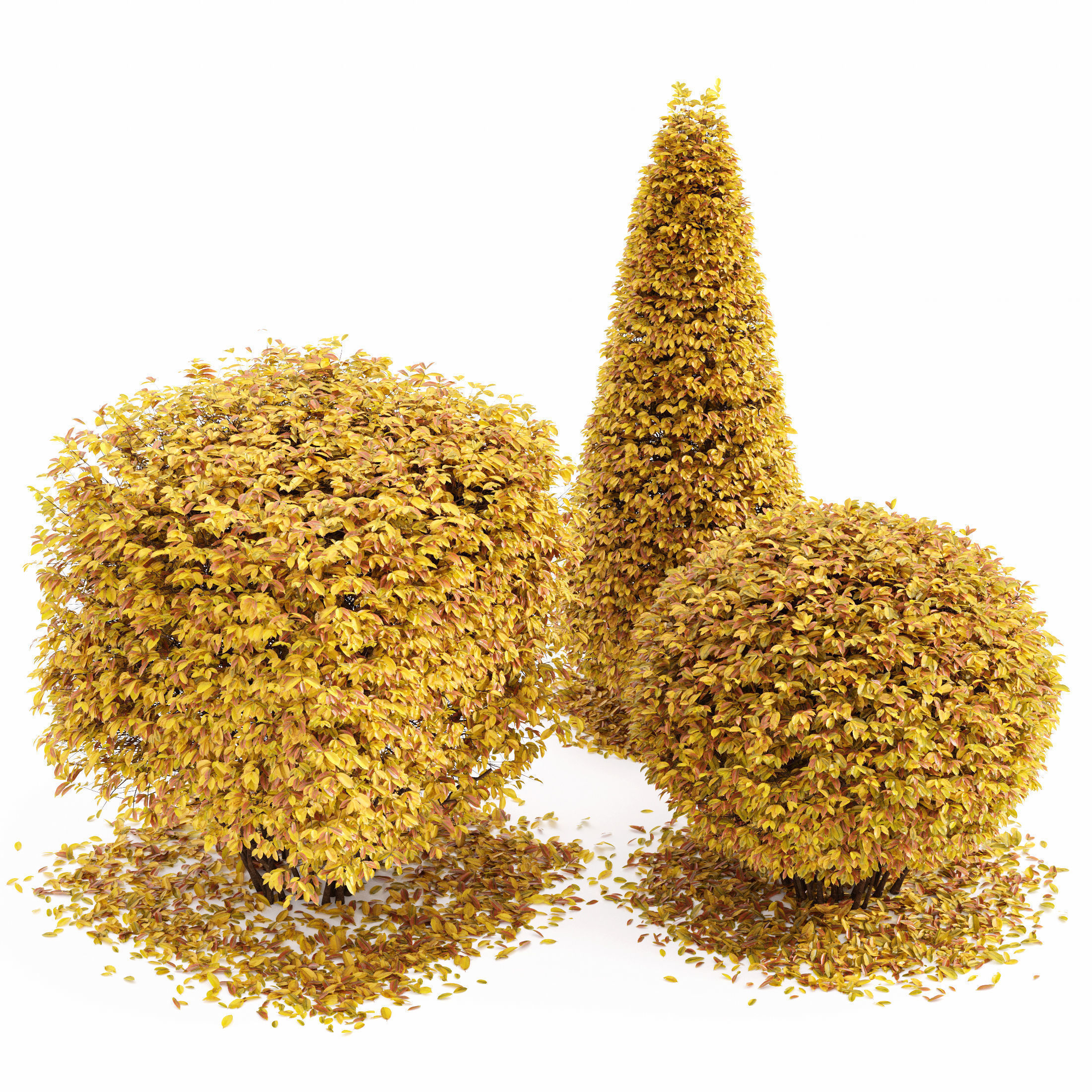 6 Different SETS of Tree SET VOL90 3D Model Collection_9