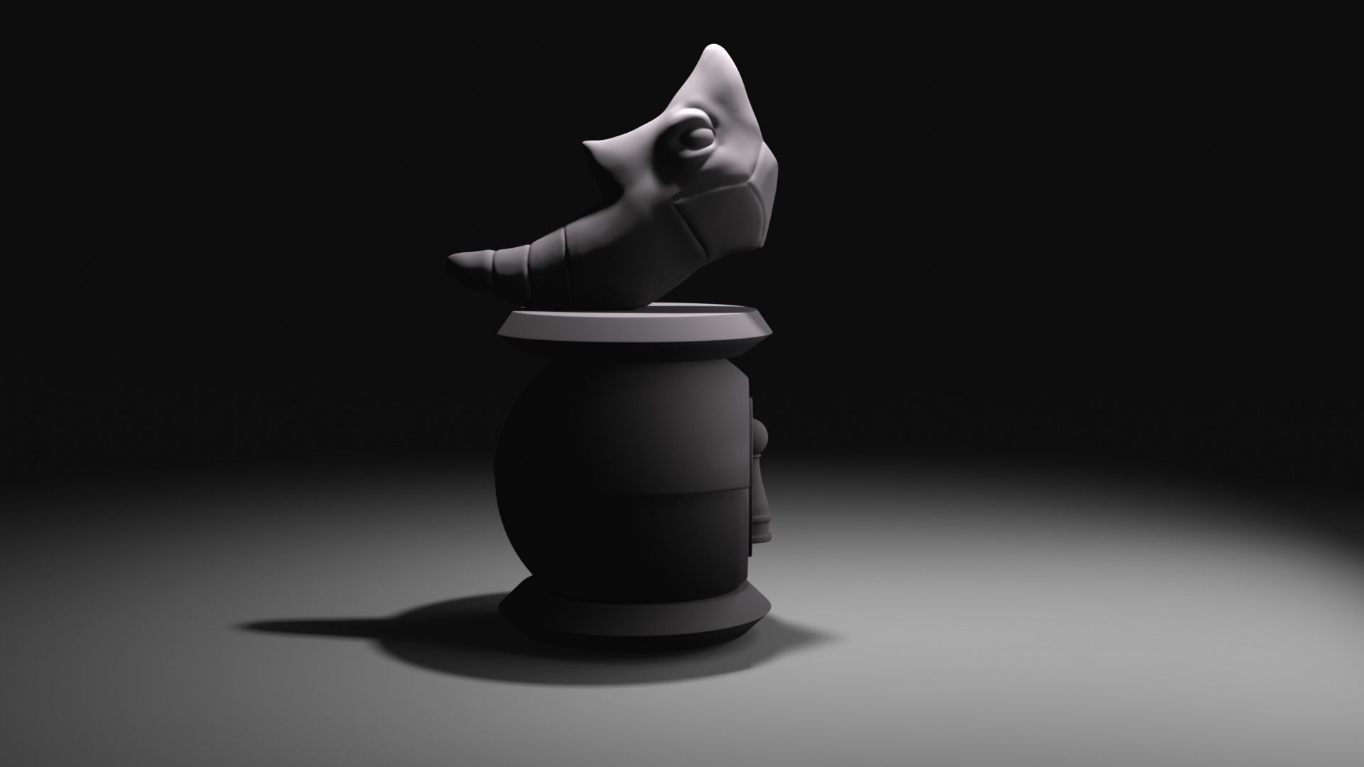 Metapoid Chess  pawn 3D print model_1