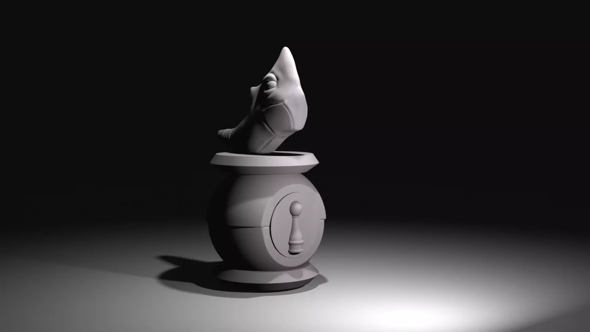 Metapoid Chess  pawn 3D print model_0