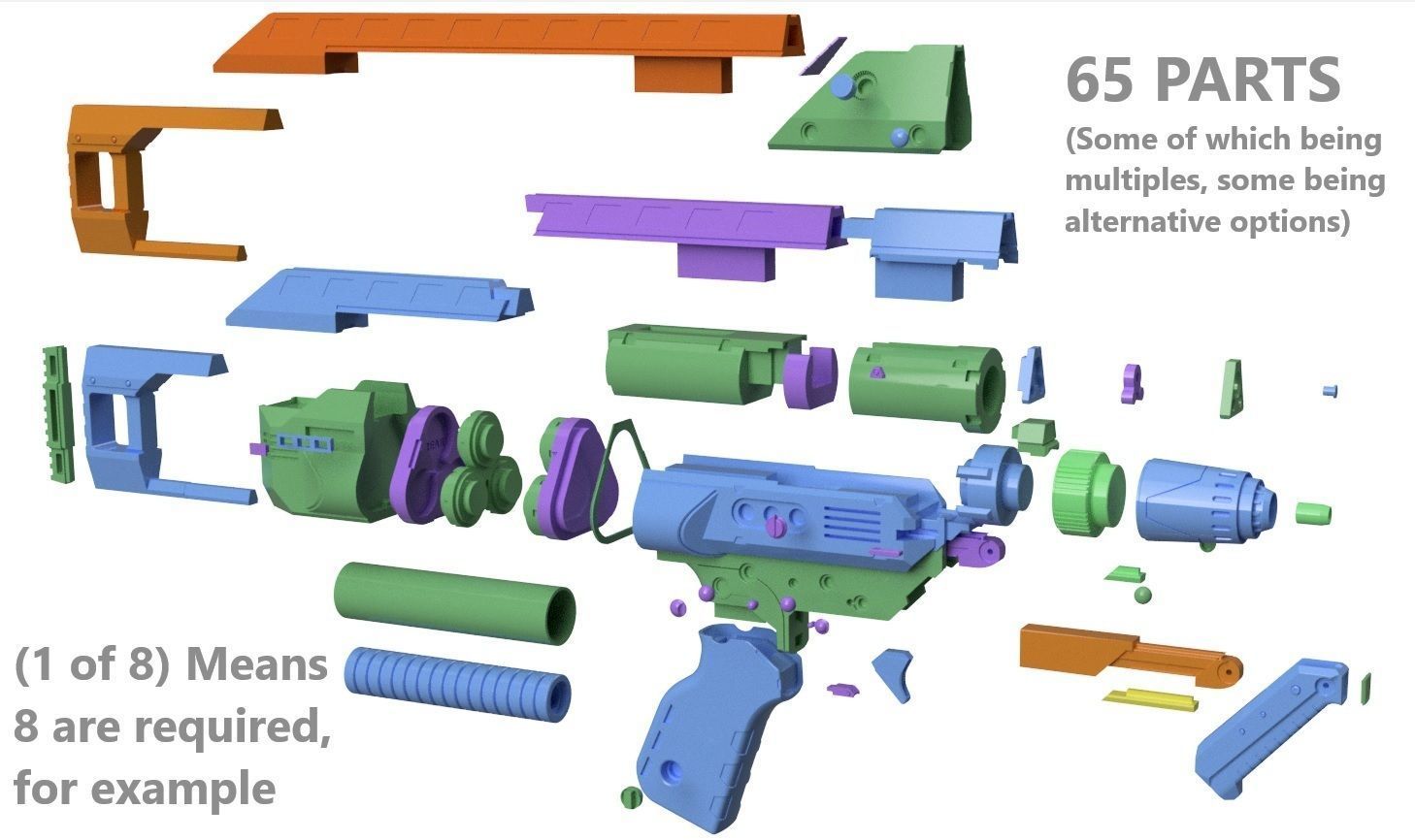Type 3 Concept Phaser SNW Static SOLID 3D print model_11