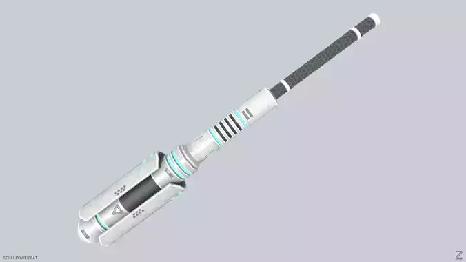 Scifi Powerbat Low-poly 3D model