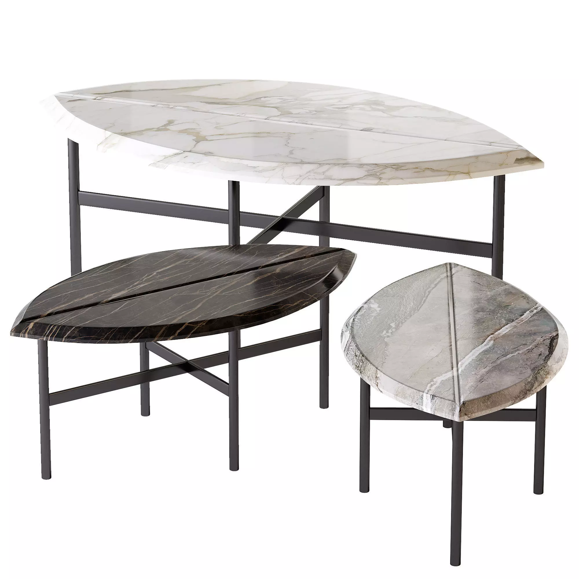 Coffe Table Low-poly 3D model_0