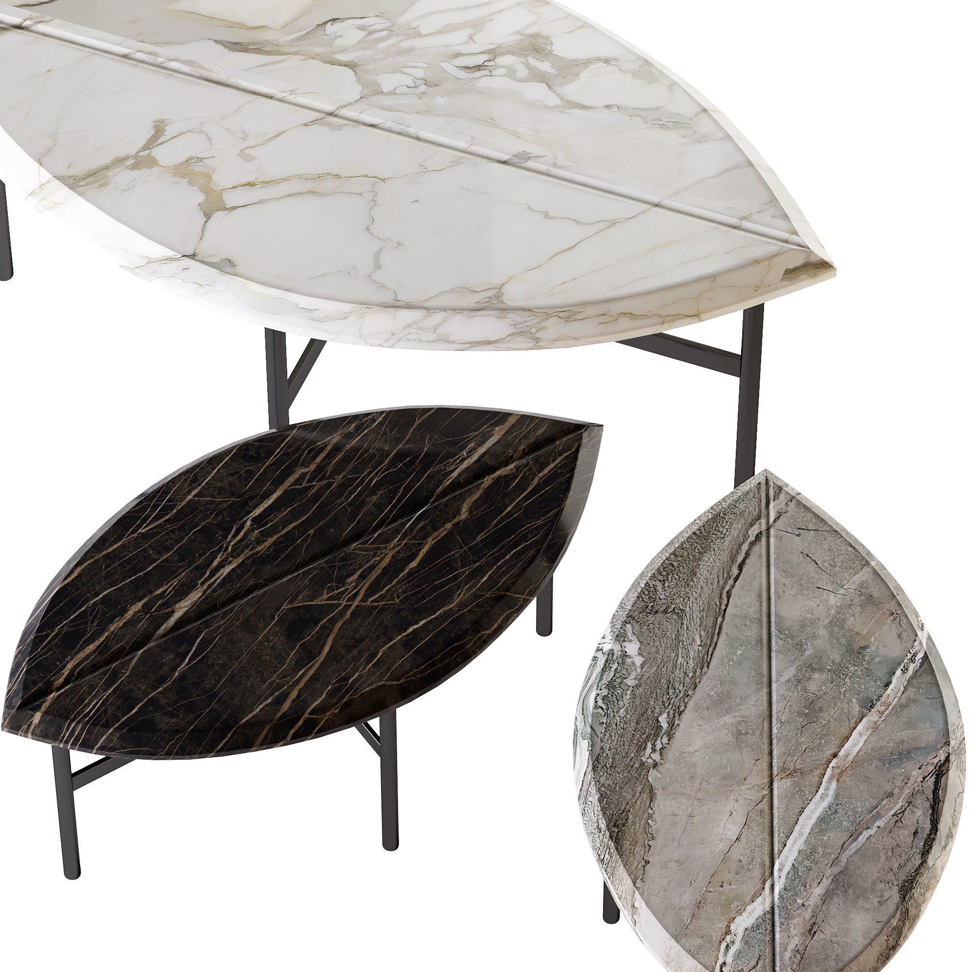 Coffe Table Low-poly 3D model_1