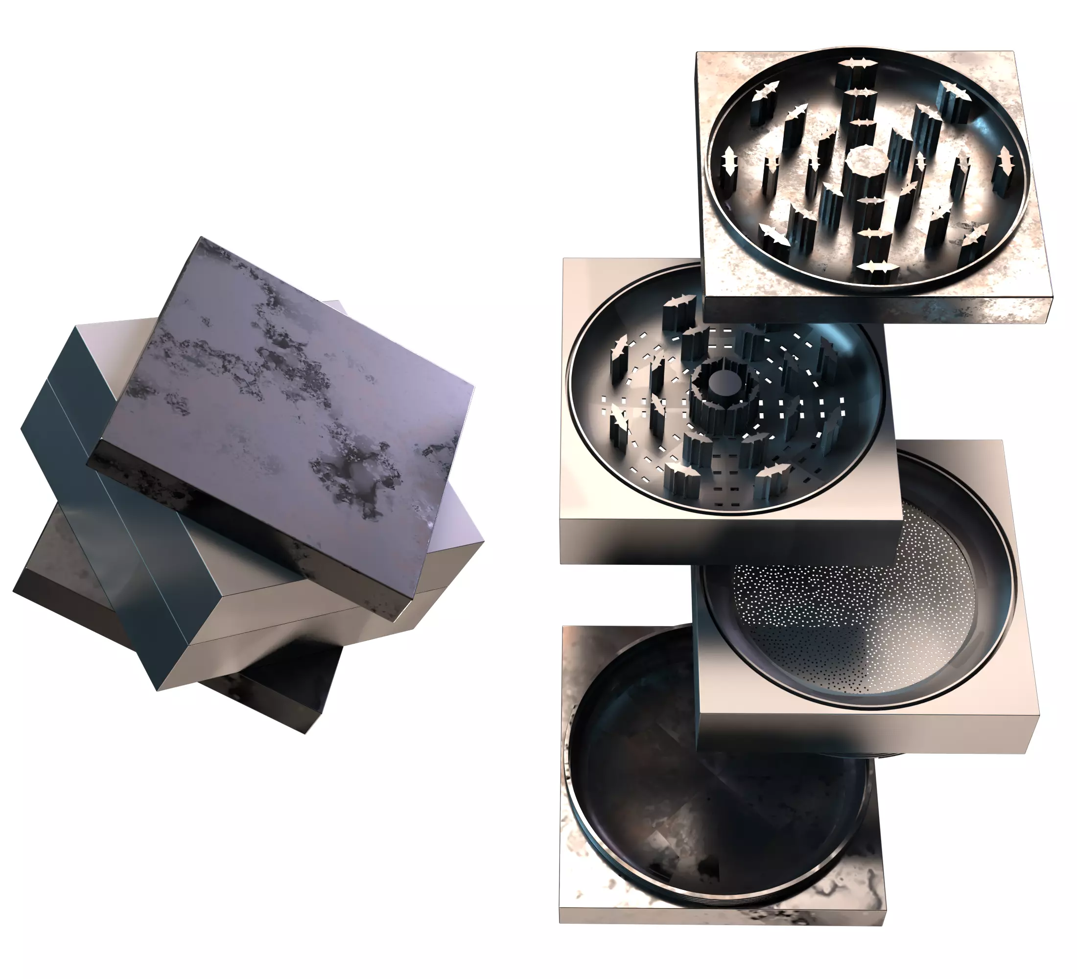 Grinder Low-poly 3D model