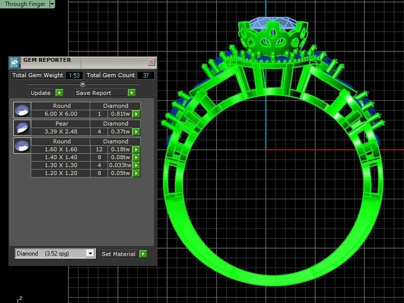 Solitaire Ring A4 3D print model_15