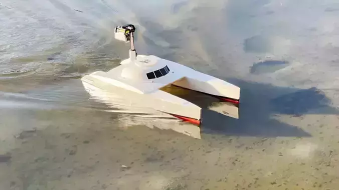 RC Catamaran Yacht 3D print model