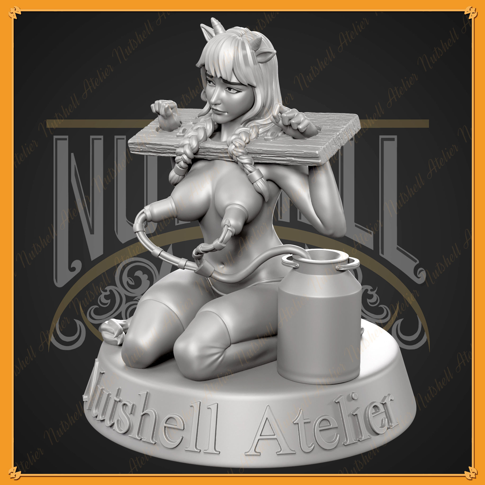 Nutshell Atelier - Monmusu - Cowgirl - NSFW 3D print model_6
