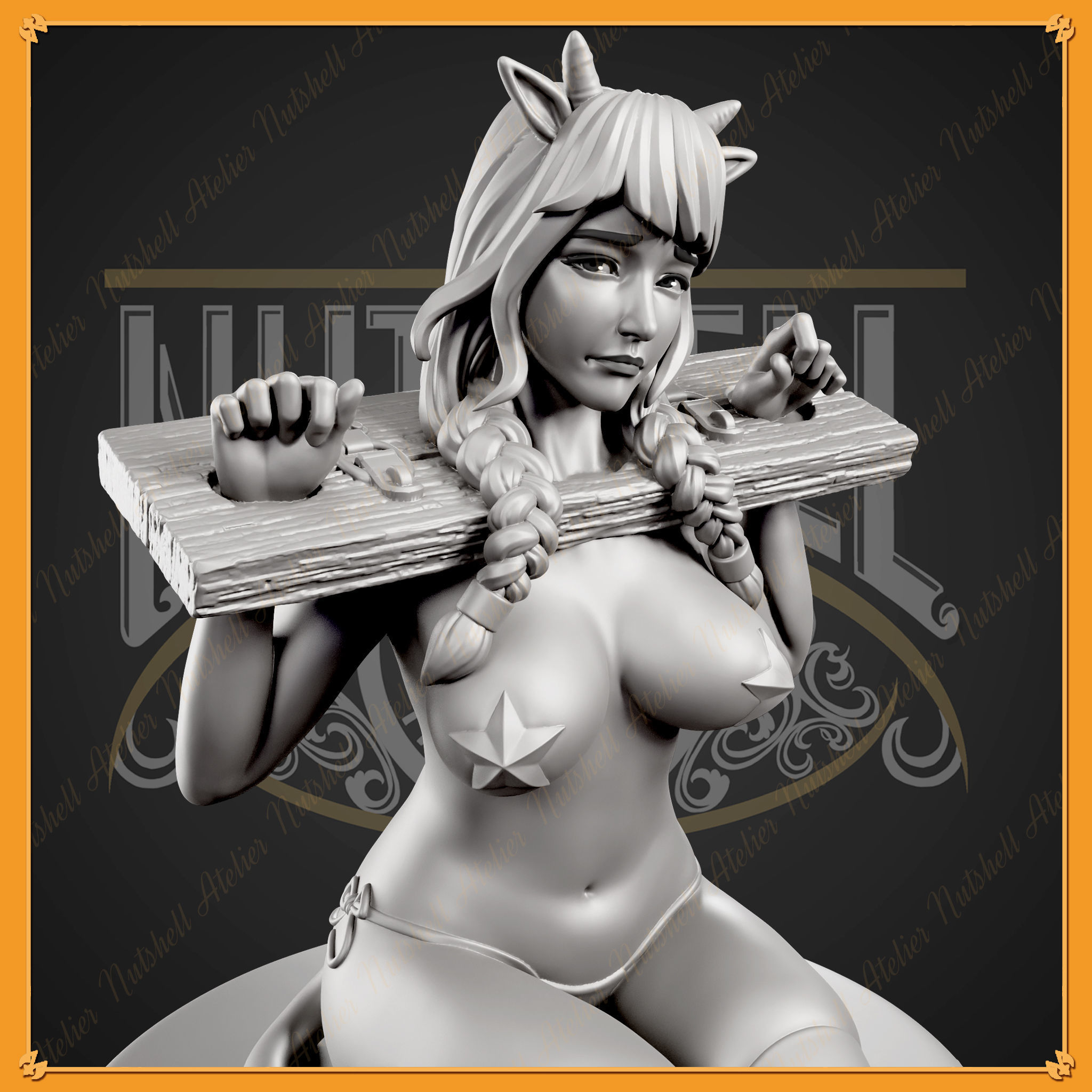 Nutshell Atelier - Monmusu - Cowgirl - NSFW 3D print model_11