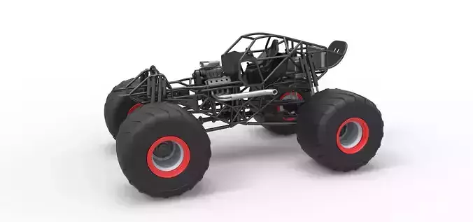 Monster truck base Version 2 Scale 1 to 25