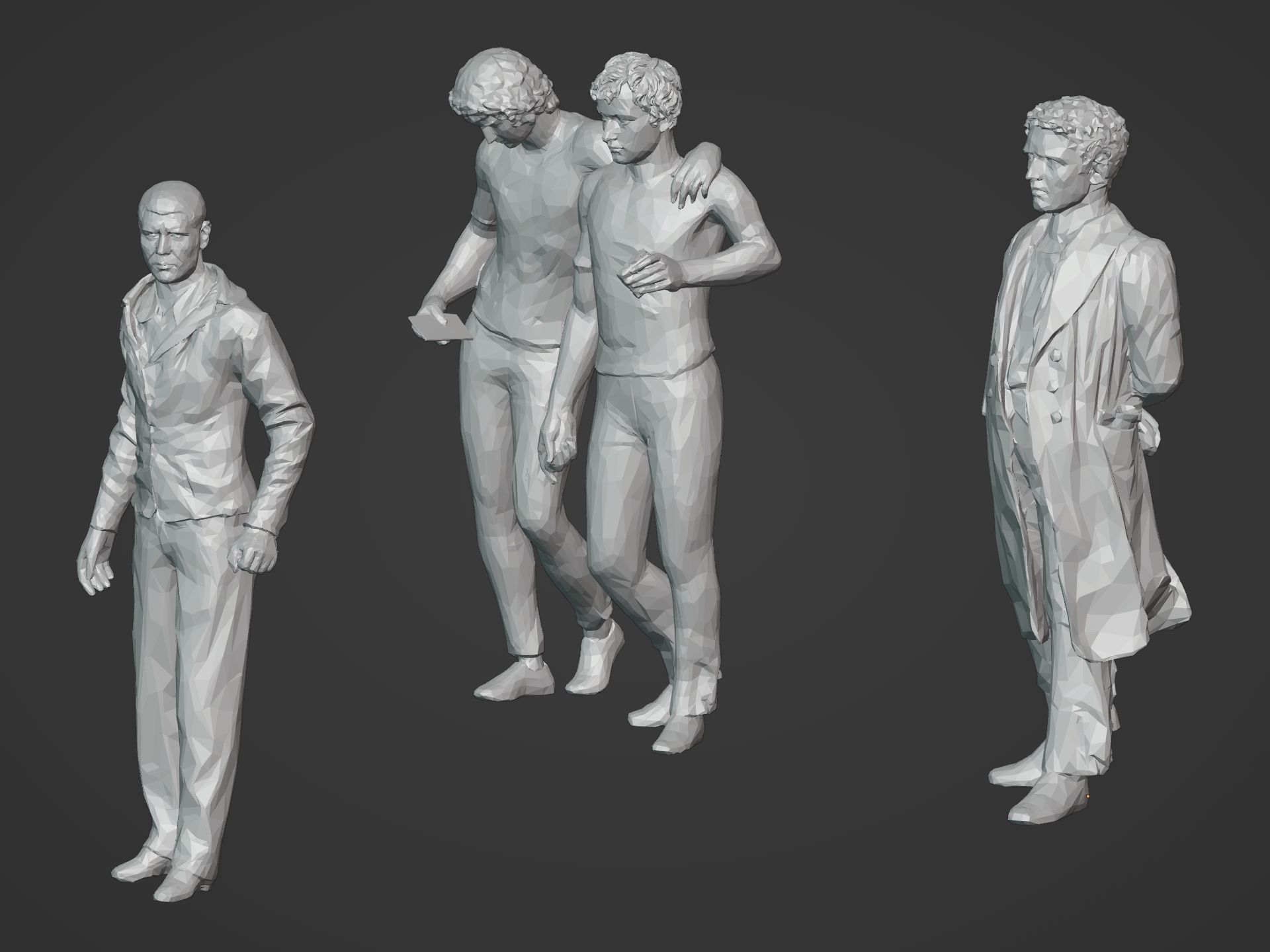 LowPoly People Pack Low-poly 3D model_9