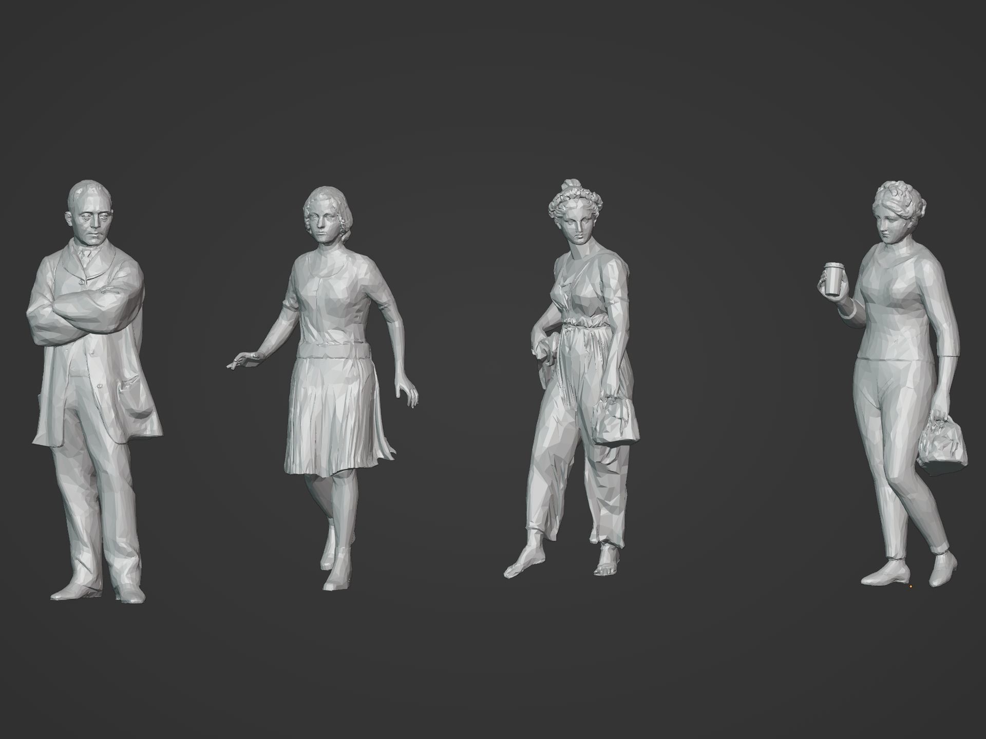 LowPoly People Pack Low-poly 3D model_13