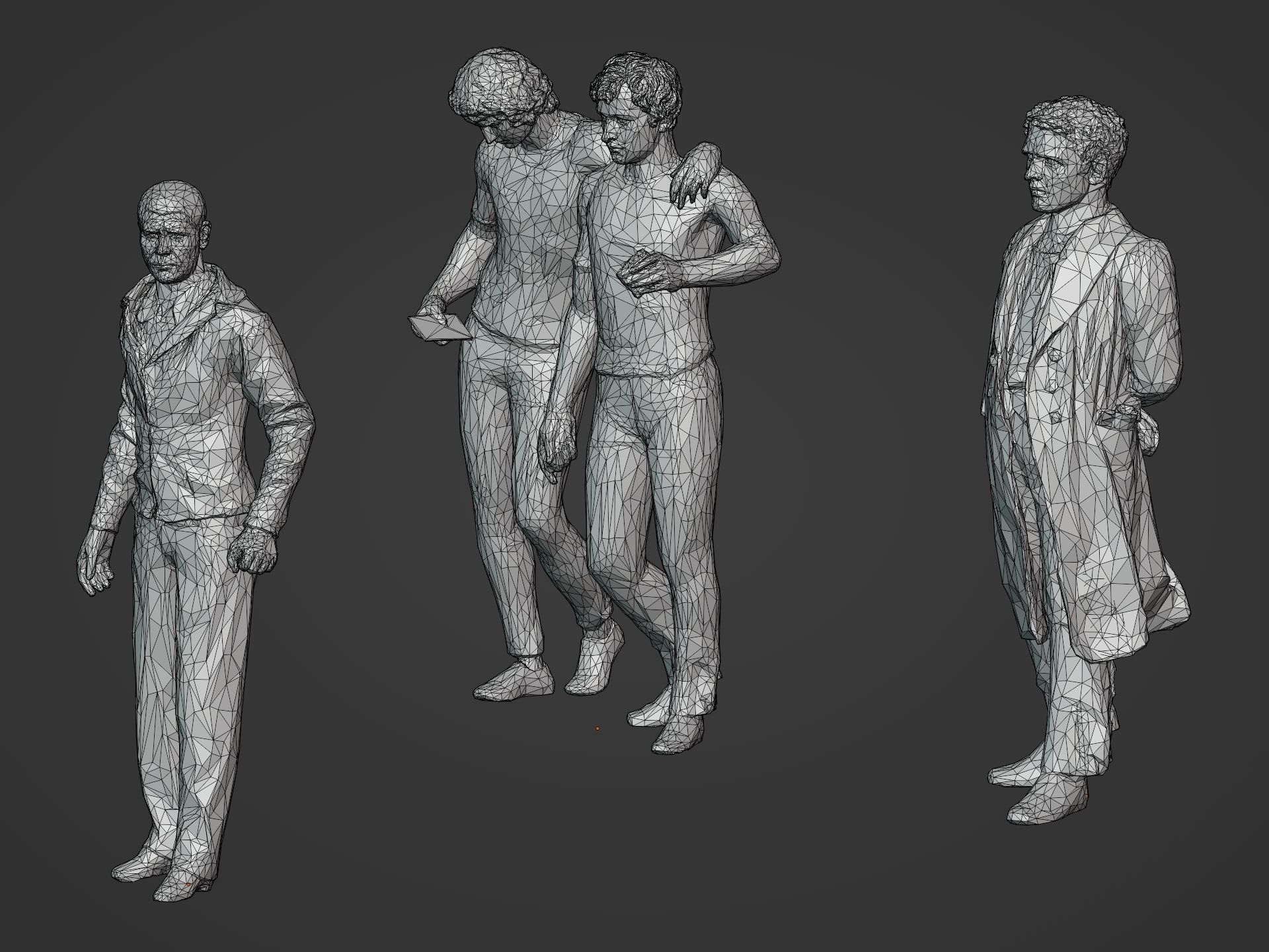 LowPoly People Pack Low-poly 3D model_10