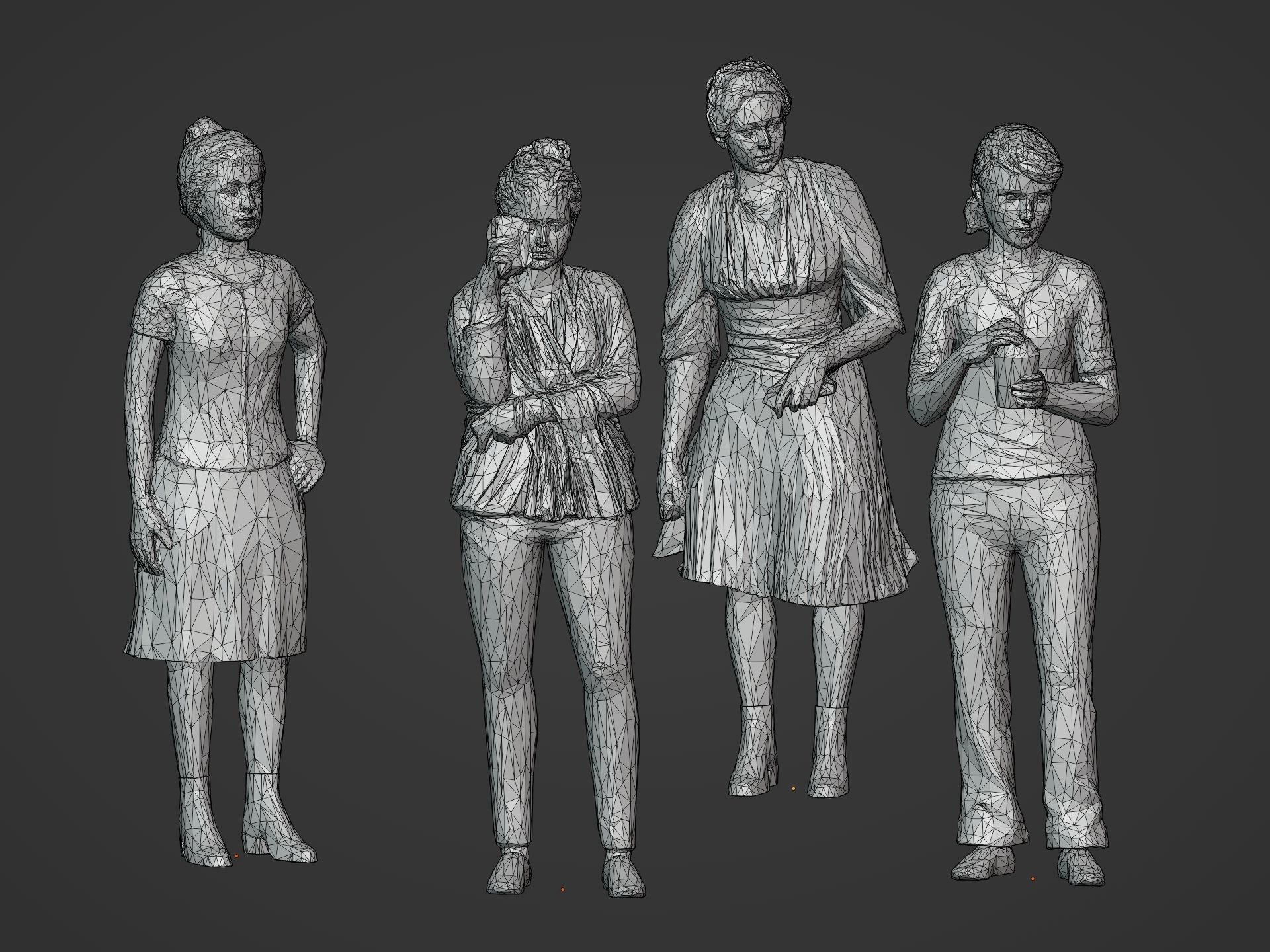 LowPoly People Pack Low-poly 3D model_18