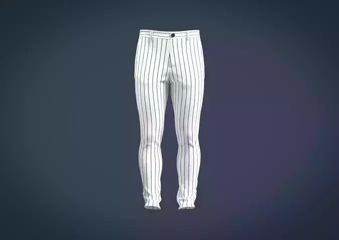 Mens Tailor chino pant slant pocket with pin stripe 