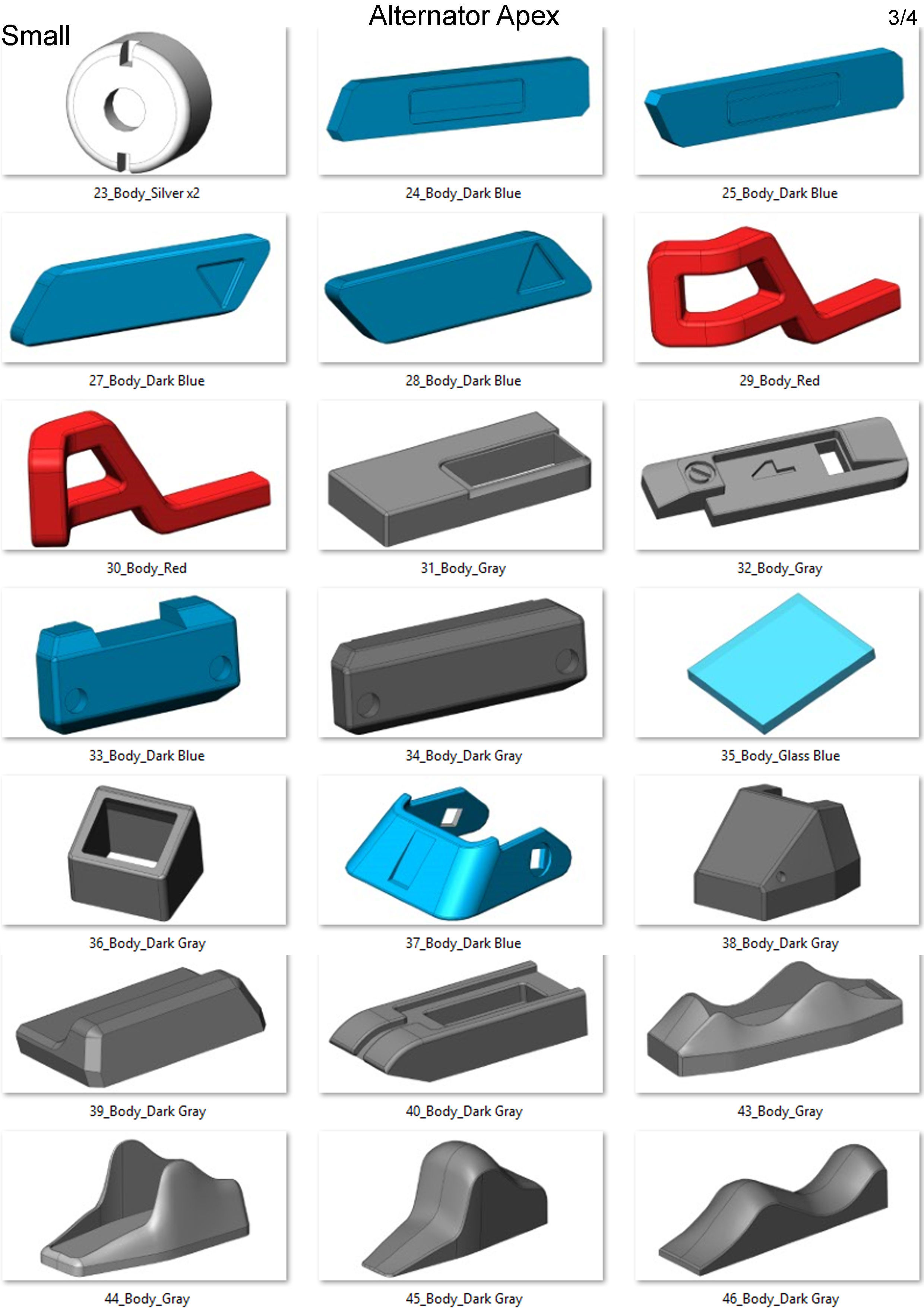 Alternator - APEX - STEP file - Commercial Use 3D print model_9