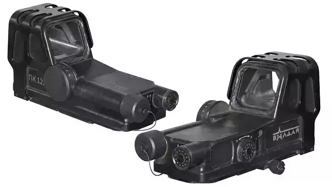 VALDAY PK122 RED DOT SIGHT Low-poly 3D model