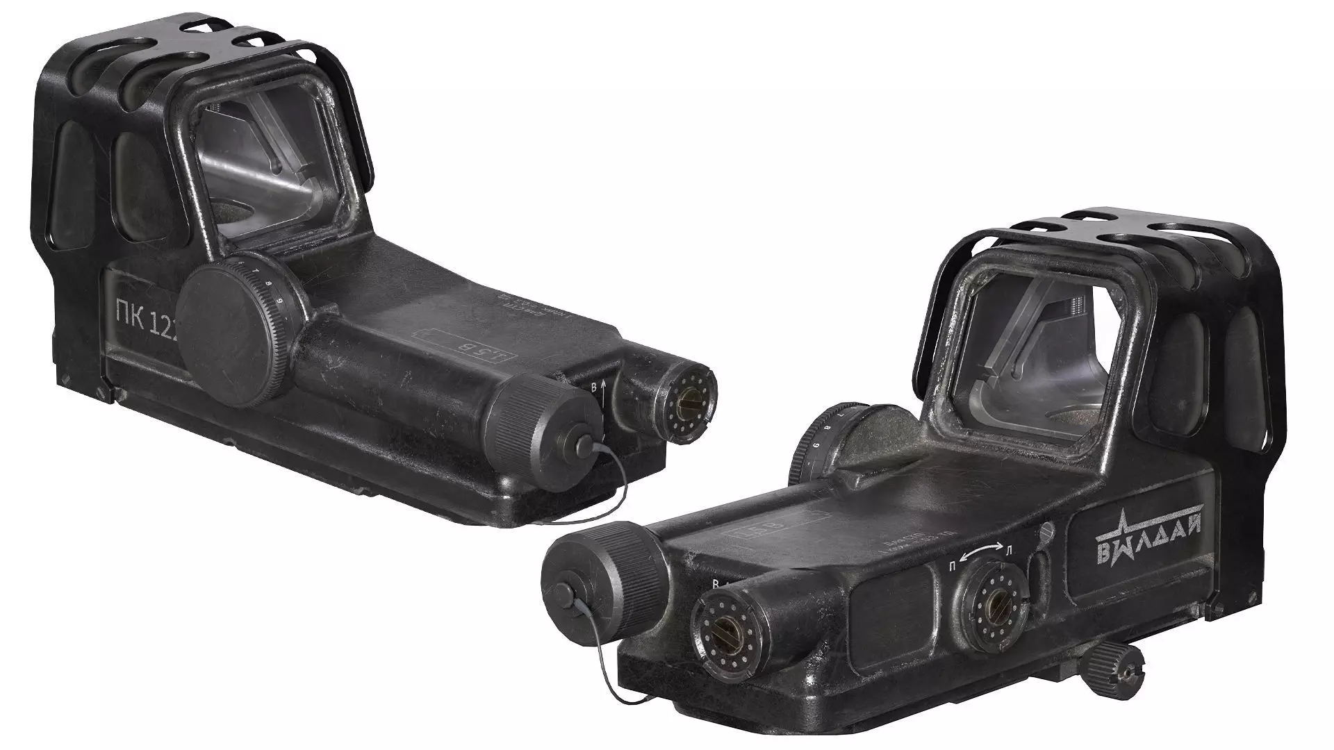 VALDAY PK122 RED DOT SIGHT Low-poly 3D model_0