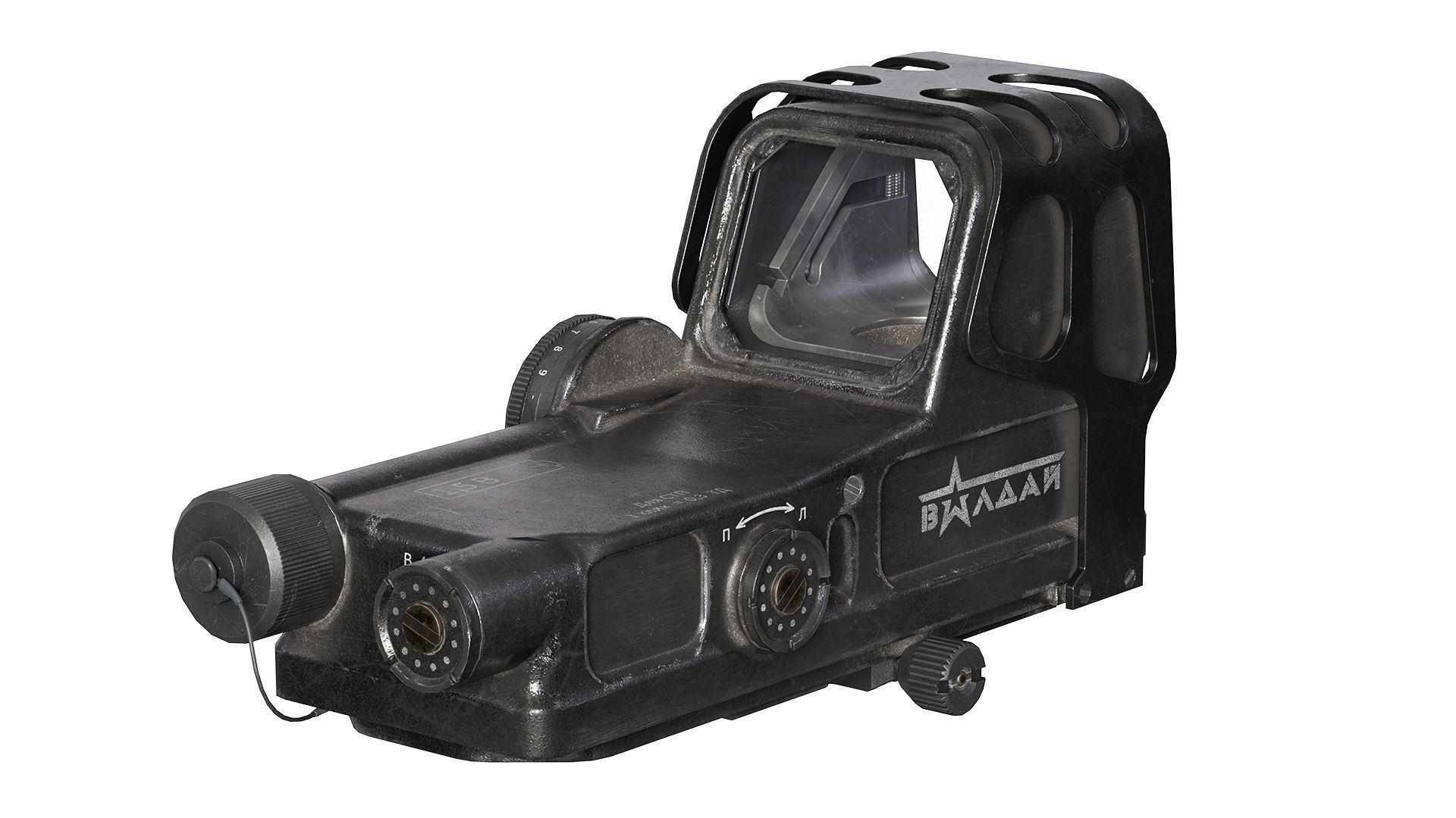 VALDAY PK122 RED DOT SIGHT Low-poly 3D model_5