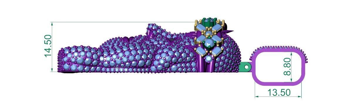 Jesus Pendant 3D print model_5