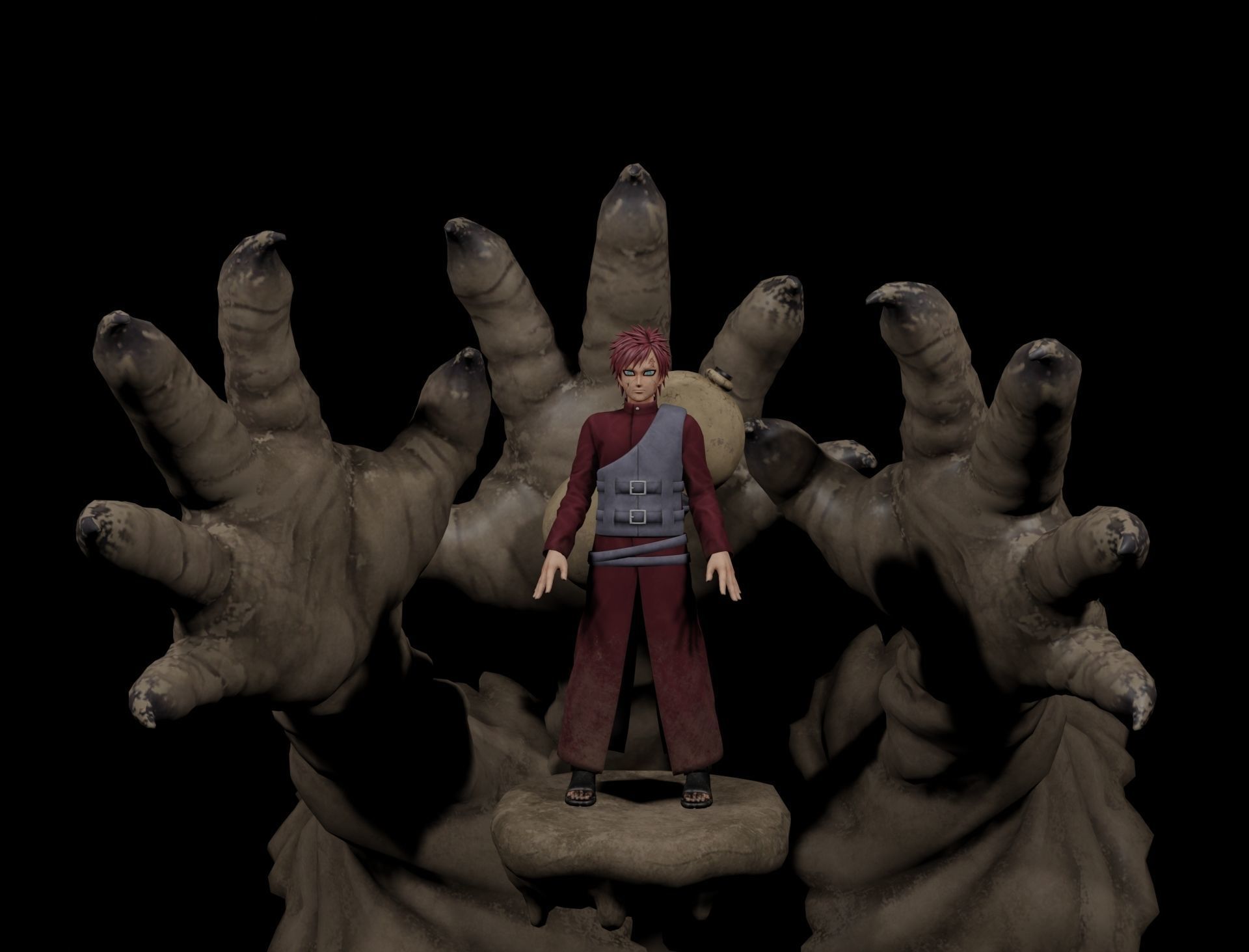 Gaara of the Desert 3D model_4
