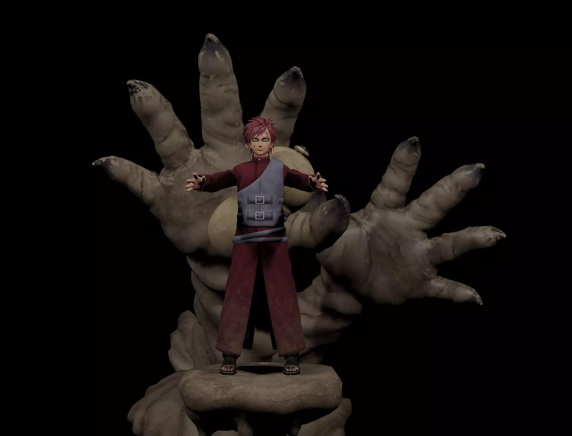 Gaara of the Desert 3D model_0