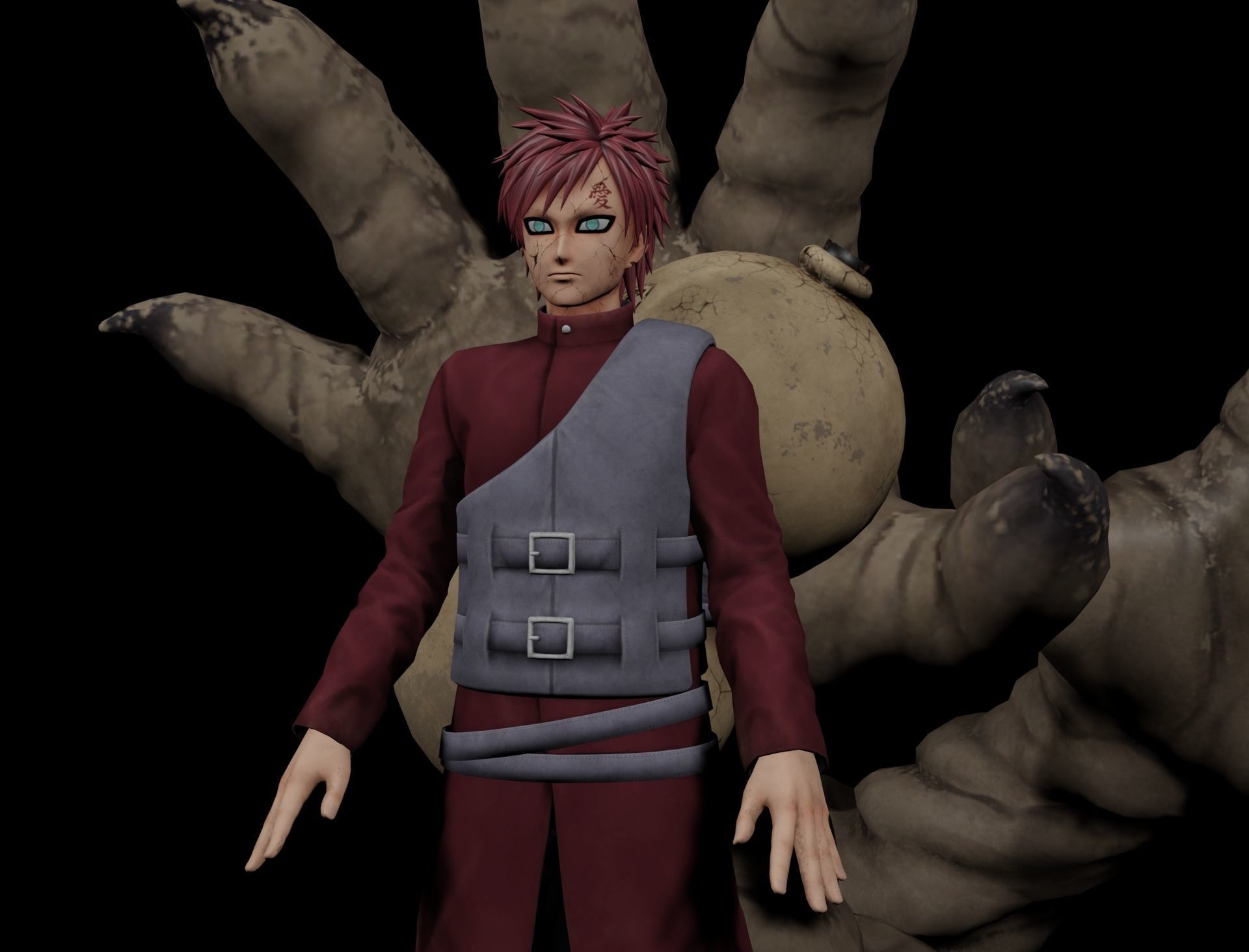 Gaara of the Desert 3D model_1