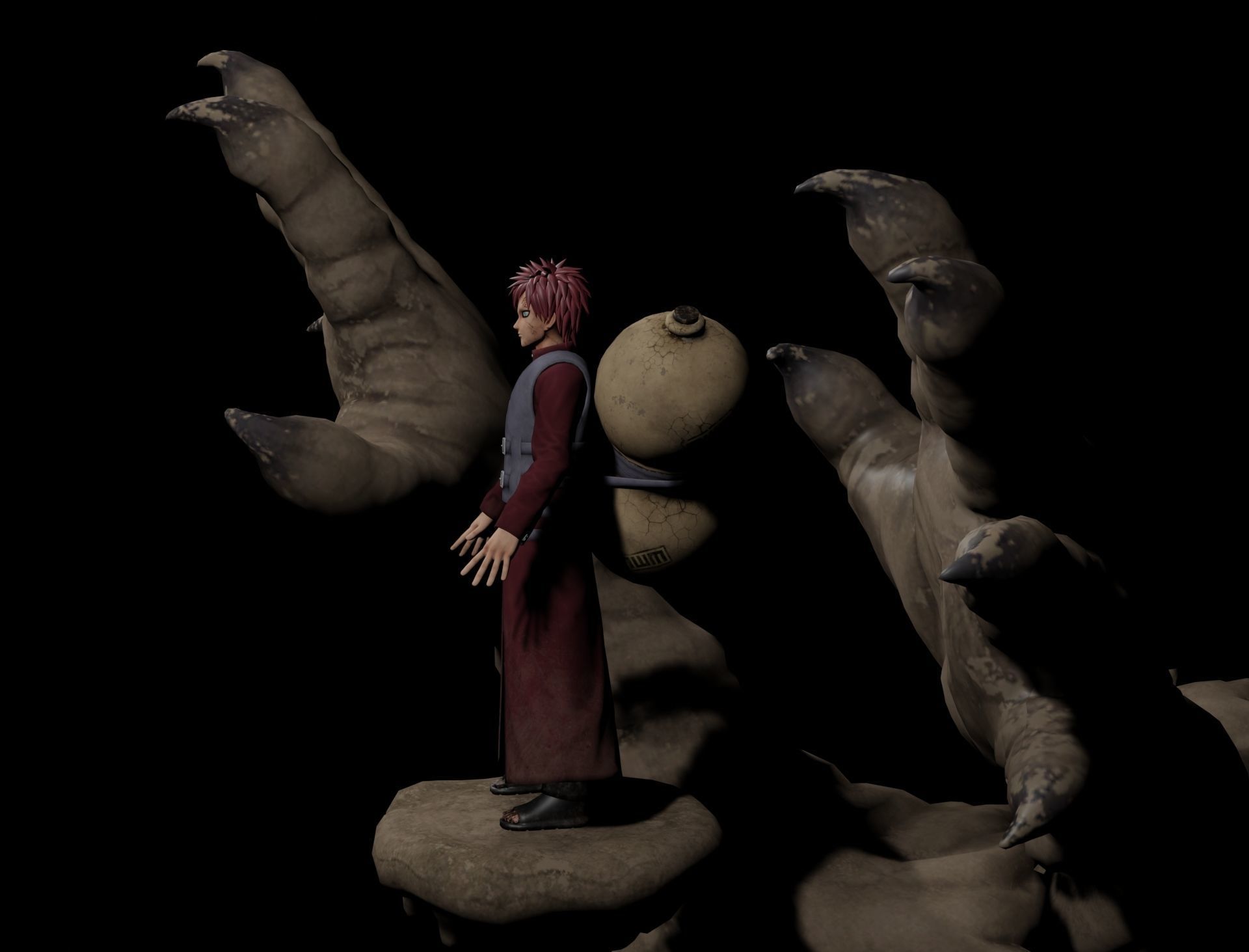 Gaara of the Desert 3D model_3