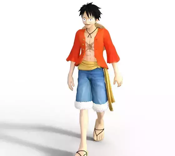 Luffy walking