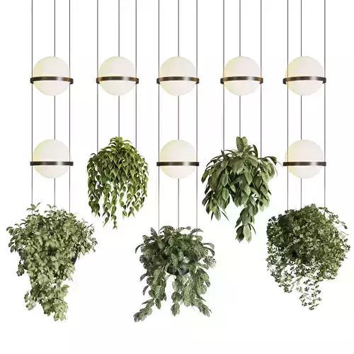 Vibia palma pot light pendant - plant light hanging 16