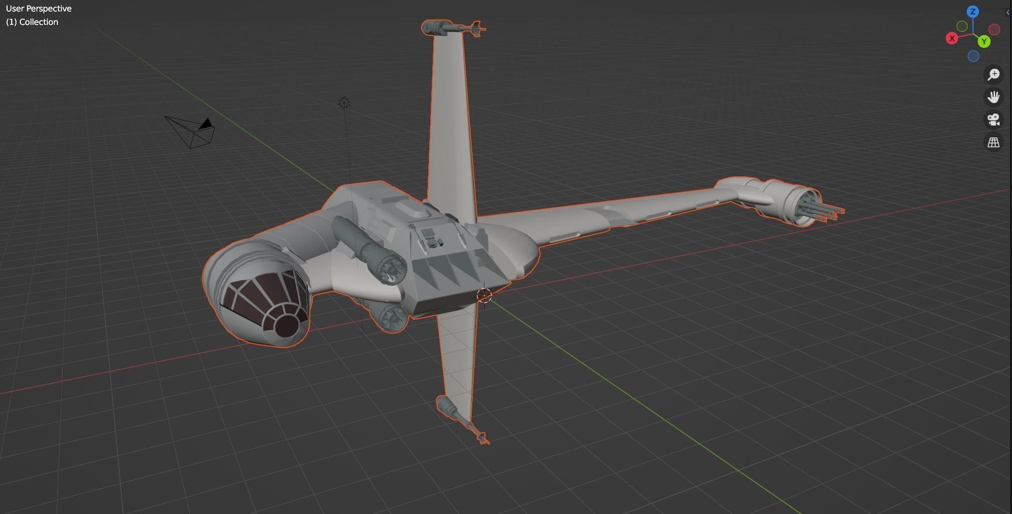 C-wing Ugly - Star Wars RP kit 3D print model_1
