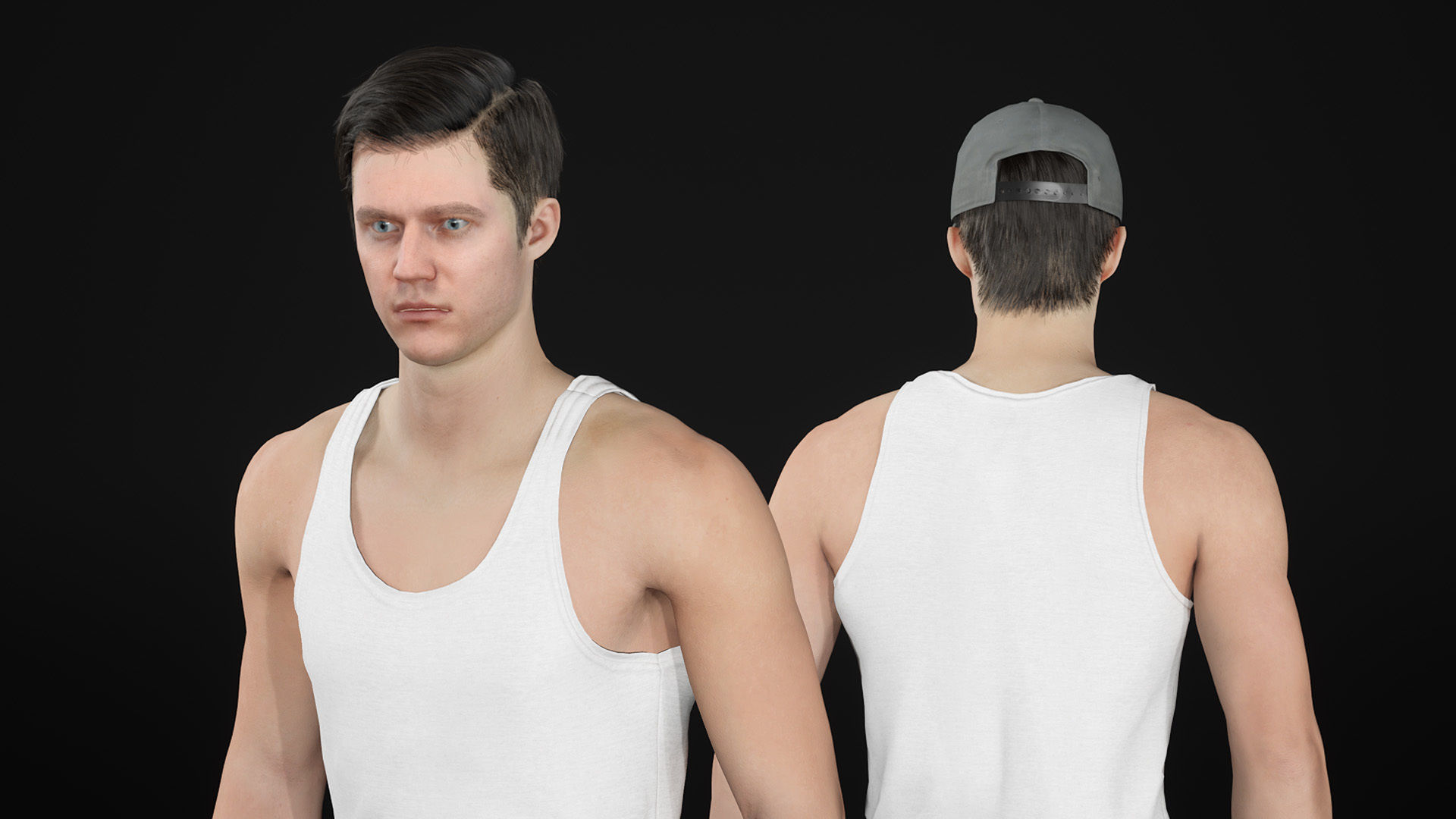Mens Summer Outfits 3D Model Collection_37